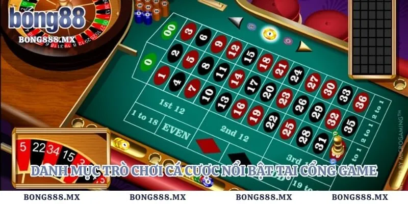 Danh mục trò chơi cá cược nổi bật tại nhà cái