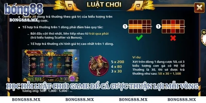Học hỏi luật chơi game để cá cược thuận lợi mỗi vòng đấu