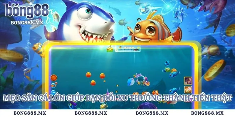Mẹo săn cá lớn giúp bạn đổi xu thưởng thành tiền thật