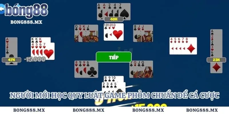 Người mới học quy luật game phỏm chuẩn để cá cược an toàn